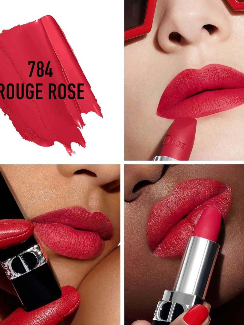 NWOB Dior Rouge Dior 764 Rouge Rose matte finish lipstick - Picture 2 of 5